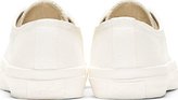Thumbnail for your product : Maison Martin Margiela 7812 Converse x Maison Martin Margiela White & Red Painted Sneakers