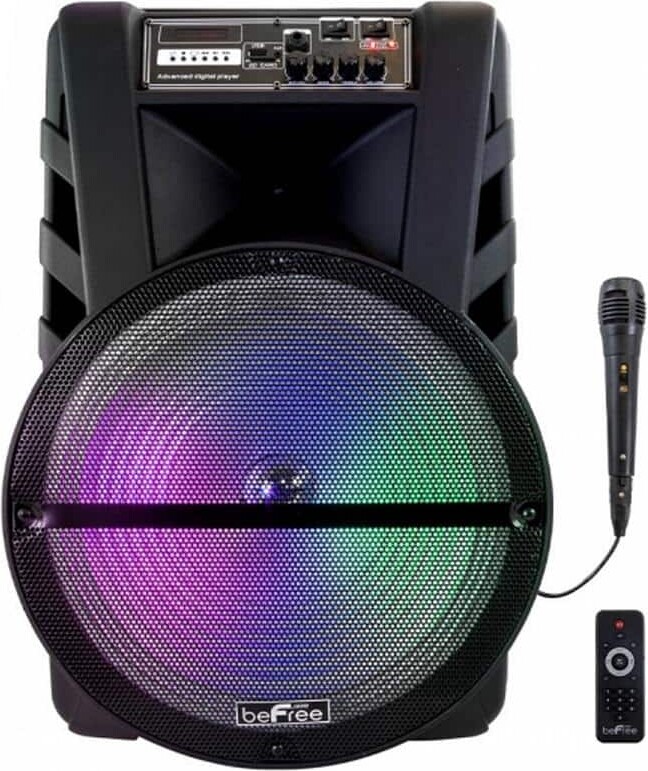 BEFREE SOUND 15 in. Bluetooth Portable Party Speaker with LED Lights