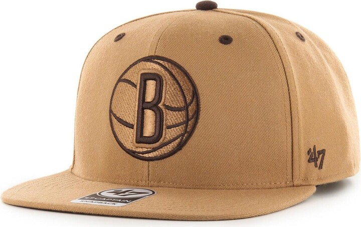 Men's '47 Brown Toronto Raptors No Shot Two-Tone Captain Snapback Hat