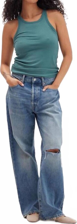 Richer Poorer Vintage Rib Tank Top In Mallard Green