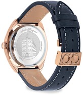 Thumbnail for your product : Ferragamo Evolution Rose Goldplated Leather Strap Watch