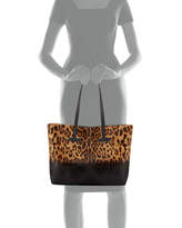 Thumbnail for your product : Tom Ford Leopard-Print Calf Hair T Tote Bag