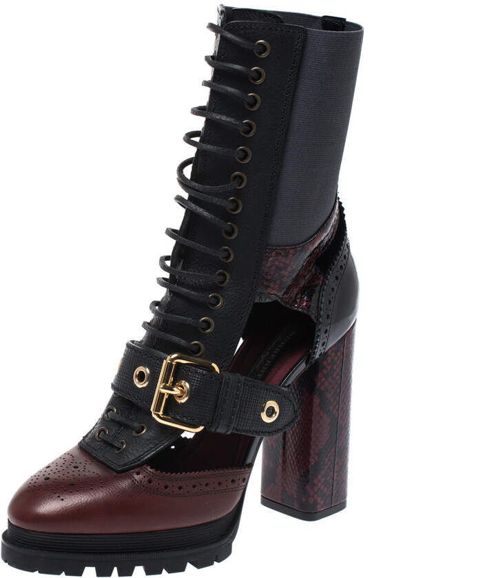 burberry snakeskin boots