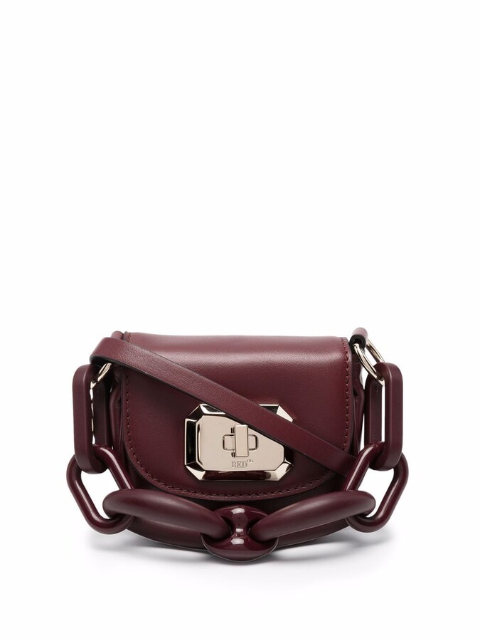 Chain Handle Handbags Burgundy | Shop the world's largest collection of  fashion | ShopStyle