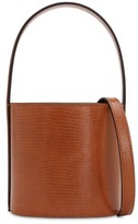 Thumbnail for your product : STAUD Mini Bisset Lizard Embossed Leather Bag