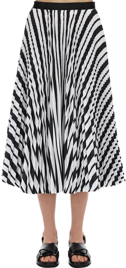 Black And White Pleated Skirt | Shop the world's largest 