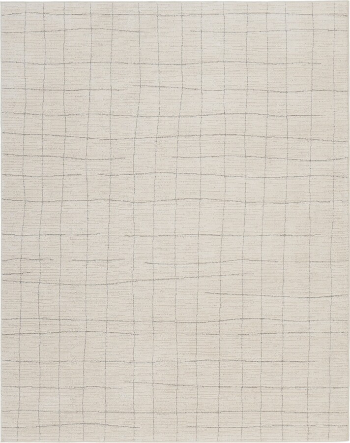 Nourison Home Andes AND04 6'x9' Area Rug - Ivory/Gray