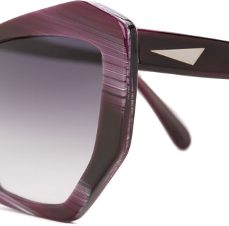 Prism geometric frame sunglasses