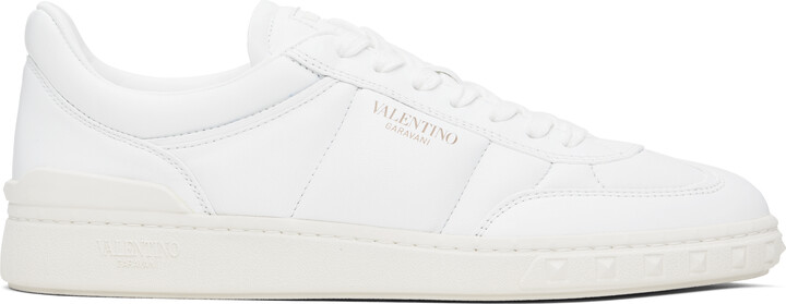 Valentino Garavani White Upvillage Padded Leather Sneakers