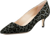 Thumbnail for your product : Manolo Blahnik BB Suede 50mm Pump, Gray Leopard