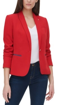 tommy hilfiger red women's jacket