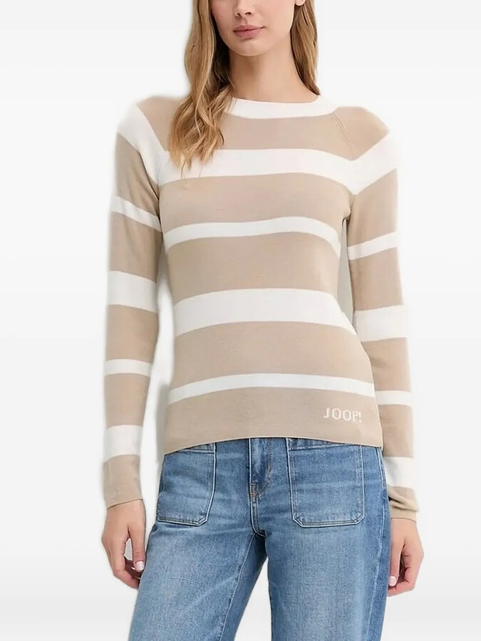 JOOP! Ketra raglan-sleeve striped sweater