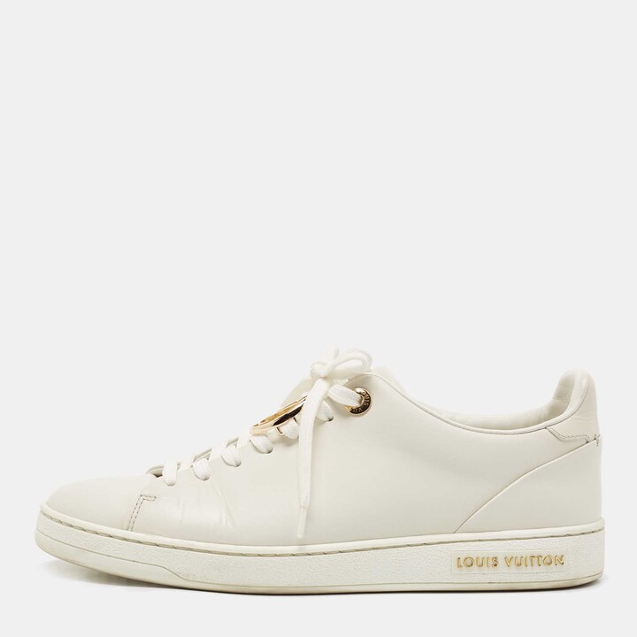 Louis Vuitton Womens Low-top Sneakers, Beige, 34Stock Confirmation Required