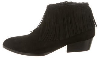 Anine Bing Suede Fringe Booties w/ Tags