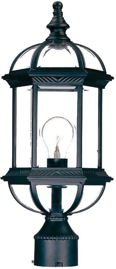 Acclaim Lighting Dover 1-Light Matte Black Outdoor Post-Mount Light Fixture