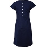 Thumbnail for your product : Weird Fish Womens Talia Cotton Jersey Plain Dress Dark Navy