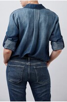 Thumbnail for your product : Bella Dahl Split Button Down Shirt in Dark Ombre