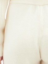 Thumbnail for your product : LoveShackFancy Tristan Knitted Wool-blend Track Pants - Cream