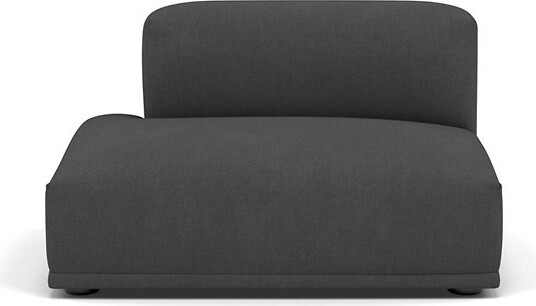 Muuto Connect Modular Left Open-Ended Sofa in Black