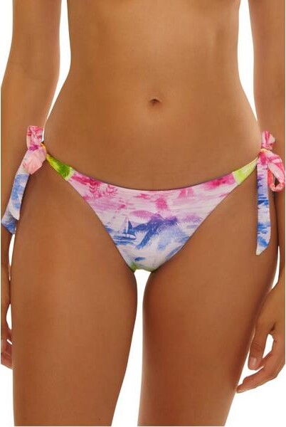 Becca Women's Fiji Tie Side Swim Bottoms Contemporary Small Multi