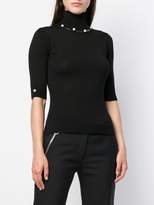 Thumbnail for your product : Blumarine pearl neck jumper