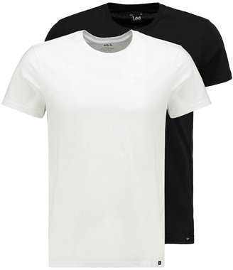 Lee 2PACK SLIM FIT Basic Tshirt black/white