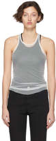 Thumbnail for your product : Random Identities White Mesh Tank Top
