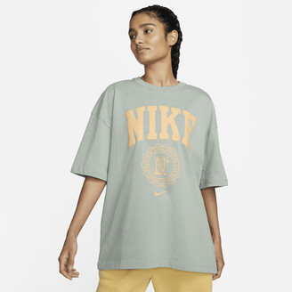 Nike Women's Sportswear Essential T-Shirt in Grey - ShopStyle Activewear  Tops