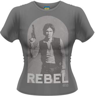 Star Wars Tee Shack Ladies Han Solo Harrison Ford Official Tee T-Shirt Womens Girls