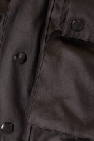 Thumbnail for your product : Bottega Veneta Cropped Shearling-lined Coated-cotton Jacket - Brown