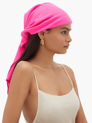 Marta Ferri - Wool-crepe Headscarf - Pink