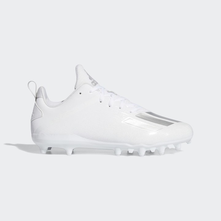 white gold football cleats