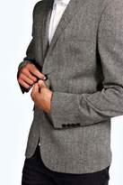 Thumbnail for your product : boohoo Slim Fit Tweed Blazer