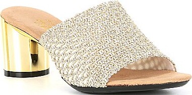 Onex Cookie Metallic Woven Dress Sandals