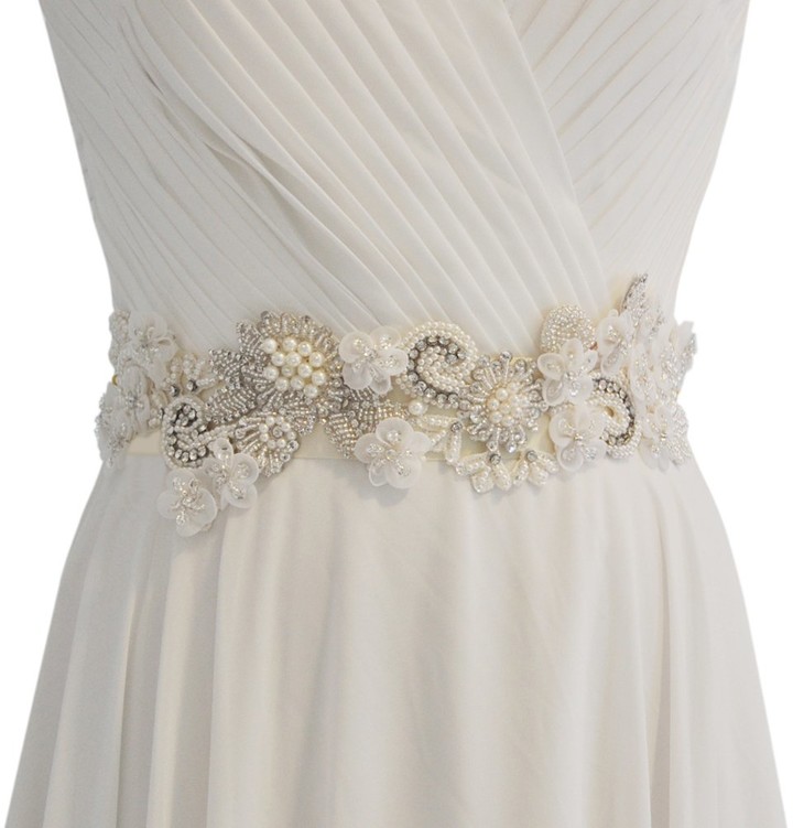 pearl wedding belts