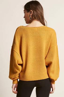 Forever 21 Oversized Purl Knit Top
