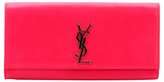 Thumbnail for your product : Saint Laurent Pre-Owned: bubblegum pink leather 'Cassandre' logo emblem detail clutch