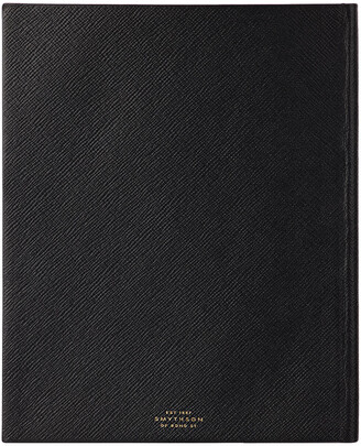 Smythson Black Portobello Notebook