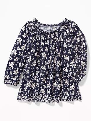 Old Navy Smocked Scoop-Neck Jersey Top for Girls