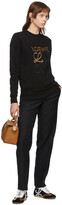 Thumbnail for your product : Loewe Black Embroidered Anagram Sweatshirt