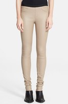 Thumbnail for your product : Helmut Lang Stretch Plonge Leather Leggings
