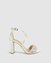 Thumbnail for your product : Harlo - Women's White Heeled Sandals - Audrey - Size One Size, 8.5 at The Iconic