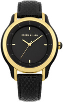 Thumbnail for your product : Karen Millen Steel Case And Snakeskin Effect Leather