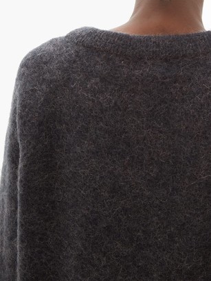Acne Studios Dramatic Boat-neck Sweater - Dark Grey
