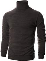 Thumbnail for your product : OHOO Mens Slim Fit Flice Long Sleeve Pullover Flice Turtleneck /-2XL