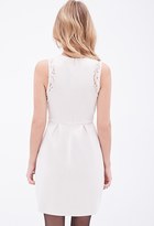 Thumbnail for your product : Forever 21 FOREVER 21+ Contemporary Lace-Trimmed Fit & Flare Dress