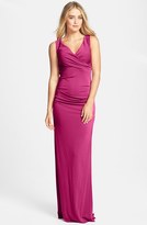 Thumbnail for your product : Nicole Miller Cross Back Jersey Gown
