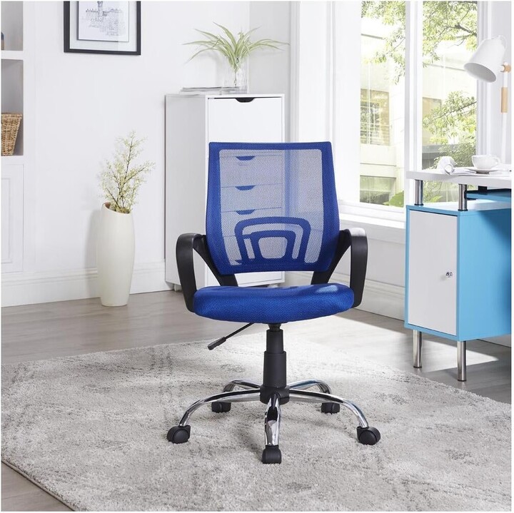 Home Imports Emporium Mesh MidBack Height Adjustable Swivel Office Desk Chair w/ Armrest