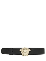 Thumbnail for your product : Versace 40mm Medusa Buckle Leather Belt