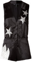 Thumbnail for your product : Marc by Marc Jacobs Satin Stud Embellished Stars Playsuit
